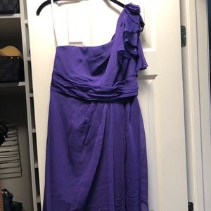 David’s Bridal One Shoulder Cocktail Dress